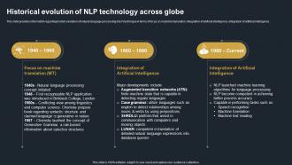 Historical Evolution Of NLP Technology Across Globe Decoding Natural Language AI SS V