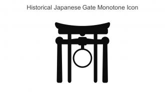 Historical Japanese Gate Monotone Icon In Powerpoint Pptx Png And Editable Eps Format