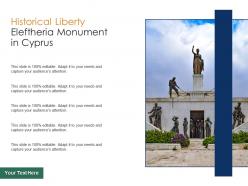 Historical liberty eleftheria monument in cyprus