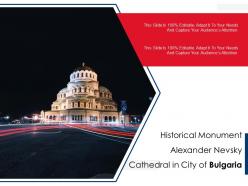 Historical monument alexander nevsky cathedral in city of bulgaria
