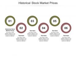 Historical stock market prices ppt powerpoint presentation pictures slideshow cpb