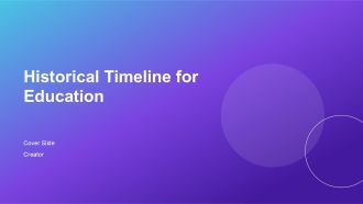Historical Timeline For Education PPT Sample AT