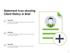 History Icon Knowledge Symbol Document Business Accomplishments Statement