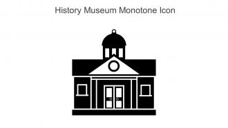 History Museum Monotone Icon In Powerpoint Pptx Png And Editable Eps Format