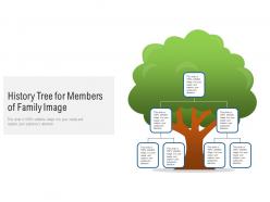 History tree for members of family image