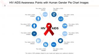 Hiv Aid Spie Chart Awareness Points Illustration Pyramid