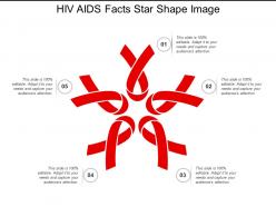 Hiv aids facts star shape image