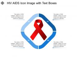 Hiv aids icon image with text boxes