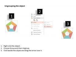 Hk five staged pentagon puzzle diagram icons flat powerpoint design