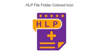 HLP File Folder Colored Icon In Powerpoint Pptx Png And Editable Eps Format