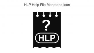 HLP Help File Monotone Icon In Powerpoint Pptx Png And Editable Eps Format