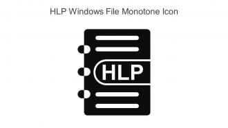 HLP Windows File Monotone Icon In Powerpoint Pptx Png And Editable Eps Format