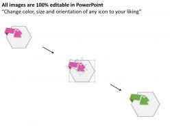 89406369 style cluster hexagonal 4 piece powerpoint presentation diagram infographic slide