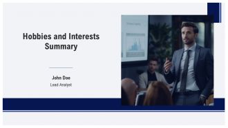 Hobbies And Interests Summary PPT Graphics AT