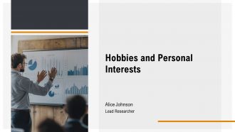 Hobbies And Personal Interests PPT Outline AT