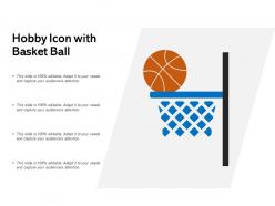 Hobby icon with basket ball