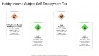 Hobby Income Subject Self Employment Tax In Powerpoint And Google Slides Cpb