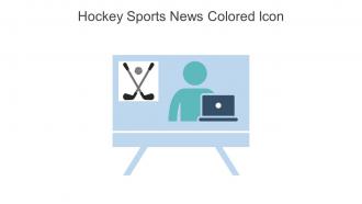 Hockey Sports News Colored Icon In Powerpoint Pptx Png And Editable Eps Format