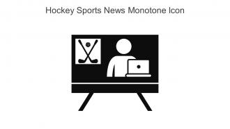 Hockey Sports News Monotone Icon In Powerpoint Pptx Png And Editable Eps Format