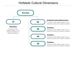 Hofstede cultural dimensions ppt powerpoint presentation infographics pictures cpb