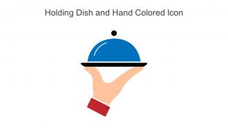 Holding Dish And Hand Colored Icon In Powerpoint Pptx Png And Editable Eps Format
