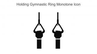 Holding Gymnastic Ring Monotone Icon In Powerpoint Pptx Png And Editable Eps Format