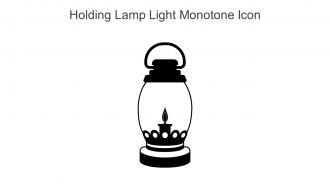 Holding Lamp Light Monotone Icon In Powerpoint Pptx Png And Editable Eps Format