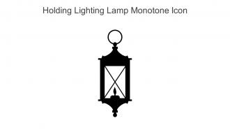 Holding Lighting Lamp Monotone Icon In Powerpoint Pptx Png And Editable Eps Format