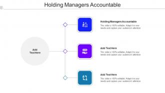 Holding Managers Accountable Ppt PowerPoint Presentation Pictures Summary Cpb