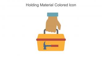 Holding Material Colored Icon In Powerpoint Pptx Png And Editable Eps Format