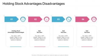 Holding Stock Advantages Disadvantages In Powerpoint And Google Slides Cpb