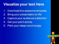 Holding success business powerpoint templates and powerpoint backgrounds 0811
