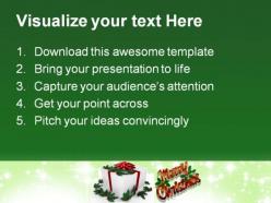 Holiday gift christmas powerpoint backgrounds and templates 0111