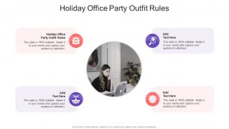 Holiday Office Party Outfit Rules In Powerpoint And Google Slides Cpb