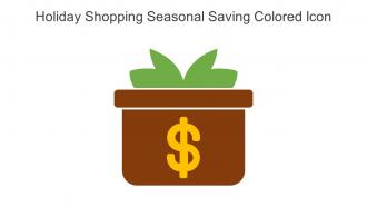 Holiday Shopping Seasonal Saving Colored Icon In Powerpoint Pptx Png And Editable Eps Format