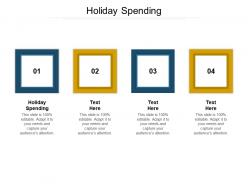 Holiday spending ppt powerpoint presentation layouts skills cpb
