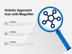 Holistic approach icon with magnifier