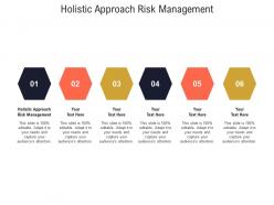 Holistic approach risk management ppt powerpoint presentation infographics gallery cpb