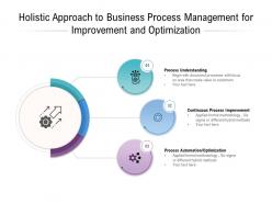 Holistic approach to business process management for improvement and optimization