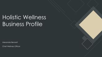 Holistic Wellness Business Profile PPT Slides VA