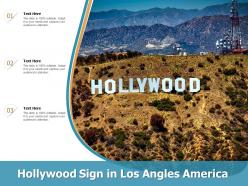 Hollywood sign in los angles america