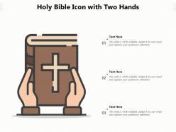 Holy Bible Icon With Two Hands