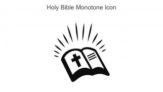 Holy Bible Monotone Icon In Powerpoint Pptx Png And Editable Eps Format