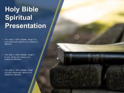 Holy bible spiritual presentation