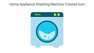 Home Appliance Washing Machine Colored Icon In Powerpoint Pptx Png And Editable Eps Format
