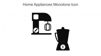 Home Appliances Monotone Icon In Powerpoint Pptx Png And Editable Eps Format