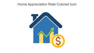 Home Appreciation Rate Colored Icon In Powerpoint Pptx Png And Editable Eps Format