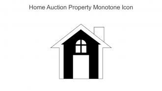 Home Auction Property Monotone Icon In Powerpoint Pptx Png And Editable Eps Format