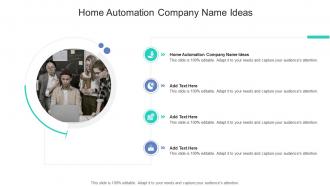 Home Automation Company Name Ideas In Powerpoint And Google Slides Cpb