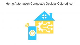 Home Automation Connected Devices Colored Icon In Powerpoint Pptx Png And Editable Eps Format